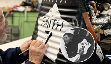 Vintage space gear supplier replicates Mercury capsule 'nose art' shingles