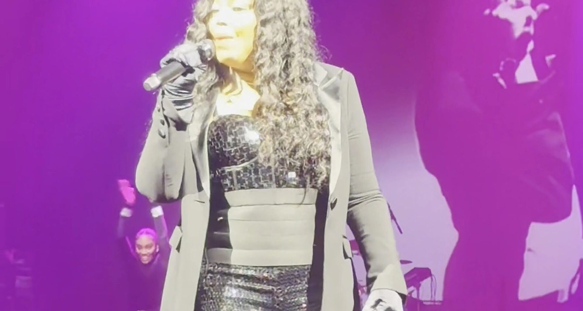 90s charttopper, 55, has barely aged a day as she performs in hotpants 25 years after smash hit