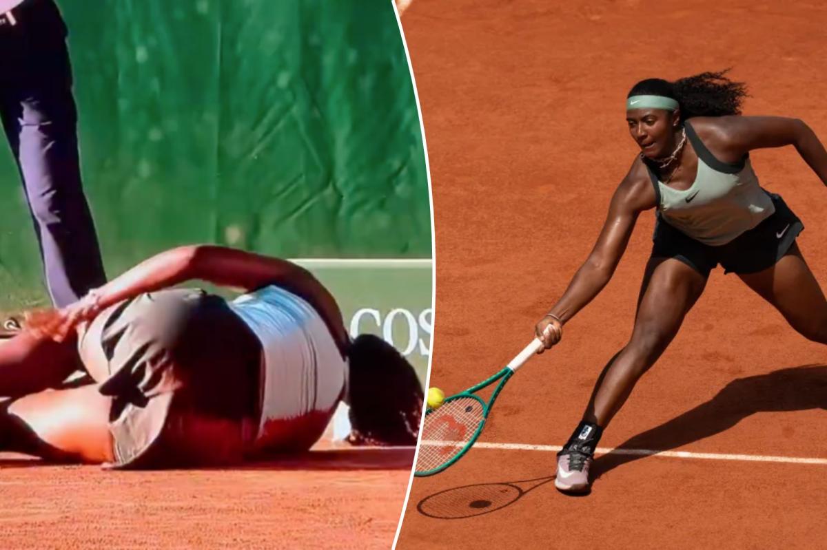 Hailey Baptiste reacts to ACL injury at French Open