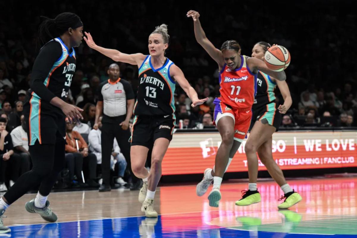 Leonie Fiebich makes defensive presence felt in her Liberty season debut