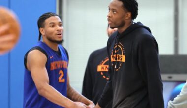 OG Anunoby takes key step for Knicks in hamstring strain recovery