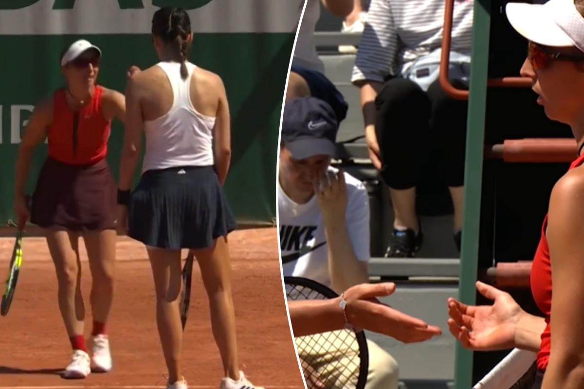 French Open match gets heated after player storms over to opponent's side of court
