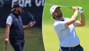 Golfer Daniel Brown smokes cigarettes with fans in funny PGA Championship scene