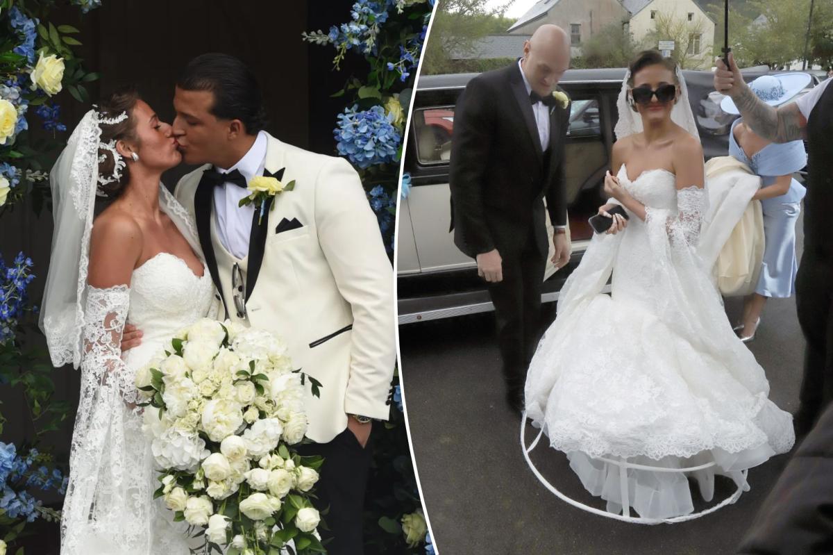 Tyson Fury's 16-year-old daughter gets married in crocs — and he beams