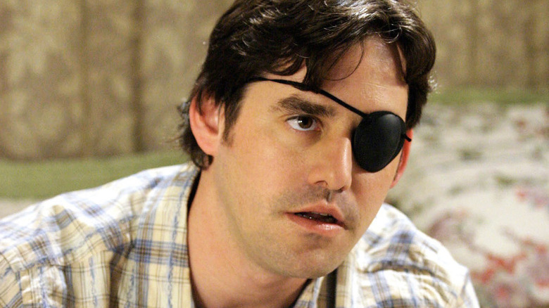 Xander (Nicholas Brendon) wearing an eye patch on 
