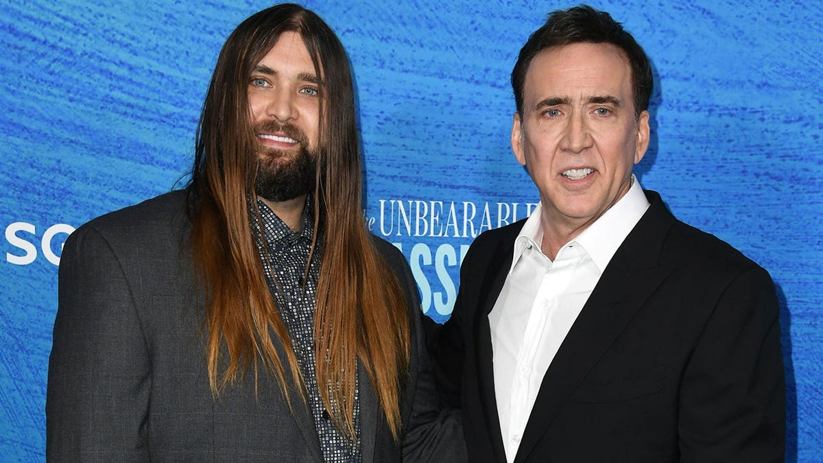 Nicolas Cage and Weston Coppola Cage at the Los Angeles premiere of 