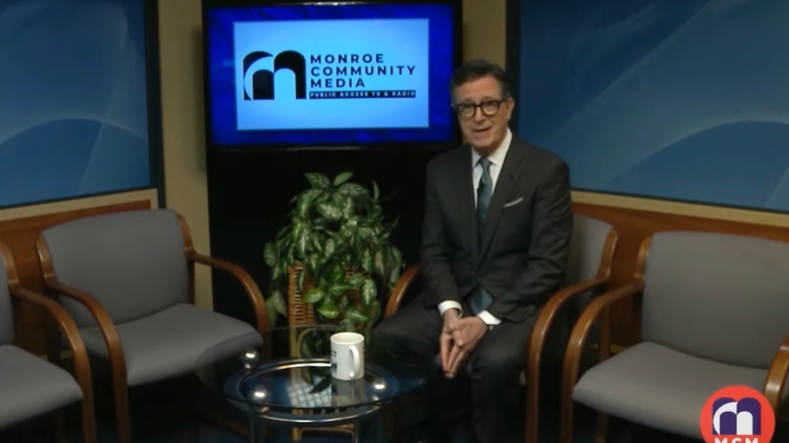 Stephen Colbert Makes Quick Return to Late-Night TV in Monroe, Michigan