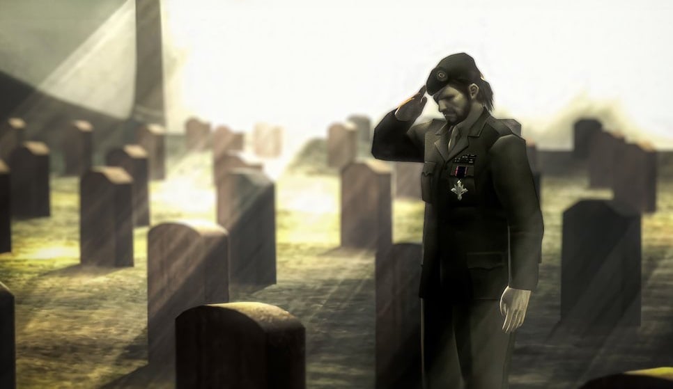 Snake solutes a grave.