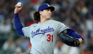 Dodgers' Tyler Glasnow leaves after first with low back pain