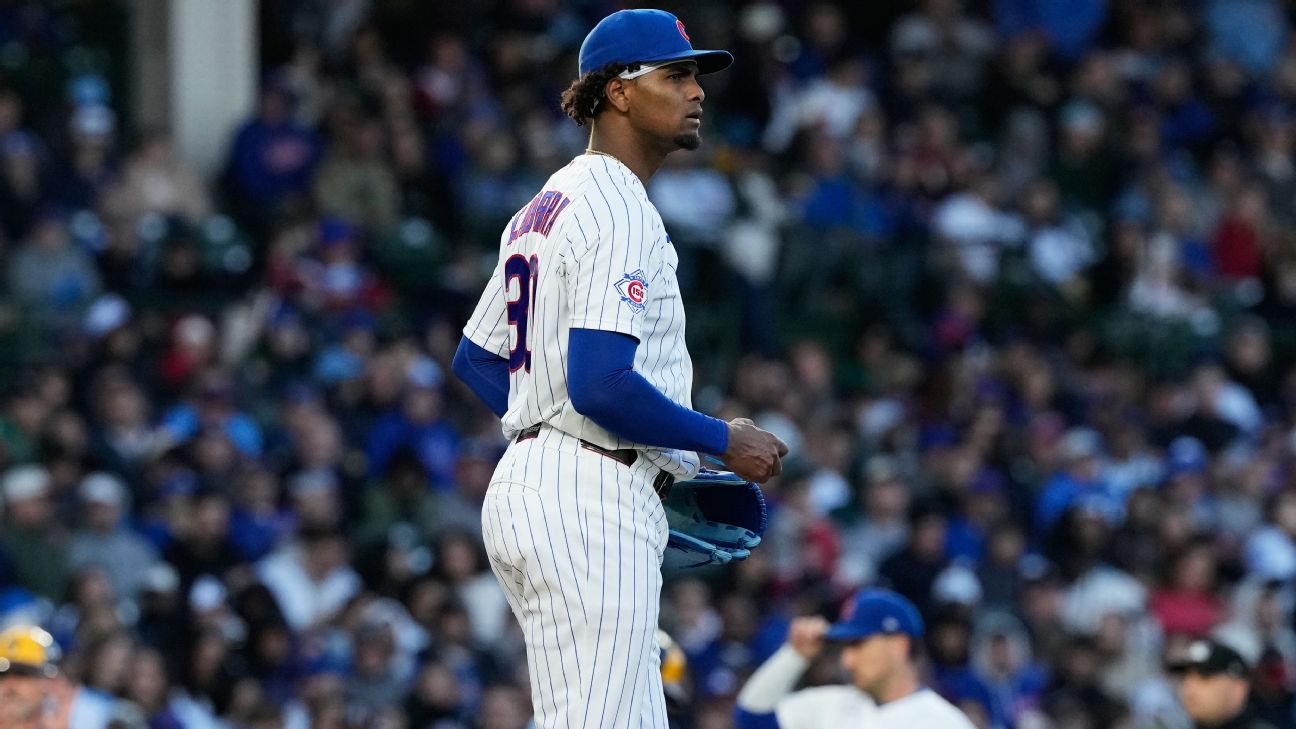 Cubs' Edward Cabrera exits start vs. Brewers with blister