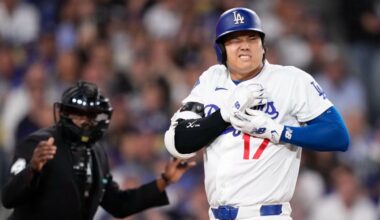 Dodgers' Shohei Ohtani still set to start after hand hit by pitch