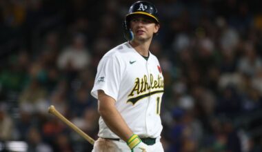 A's Nick Kurtz goes 0-for-4 as 48-game on-base streak ends