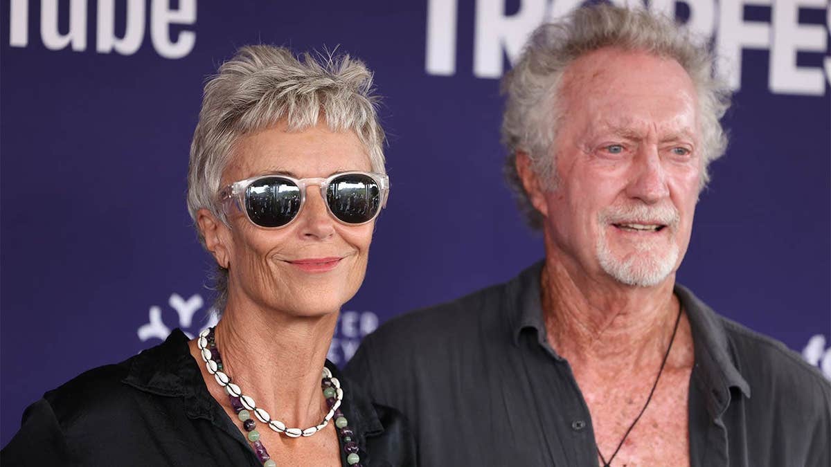 Rachel Ward and Bryan Brown standing together at Tropfest in Sydney
