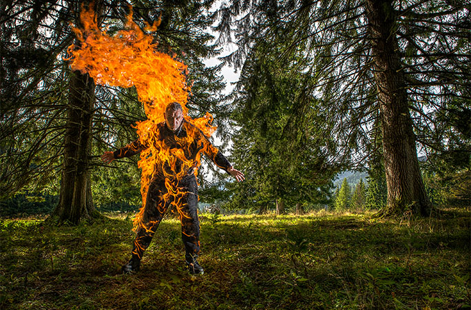 man on fire