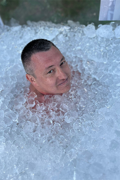 man on ice