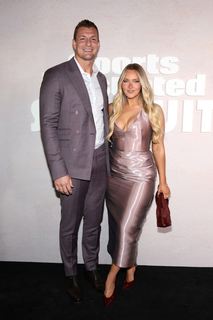 Rob Gronkowski and Camille Kostek attend the Sports Illustrated Swimsuit Launch of the 2026 Issue