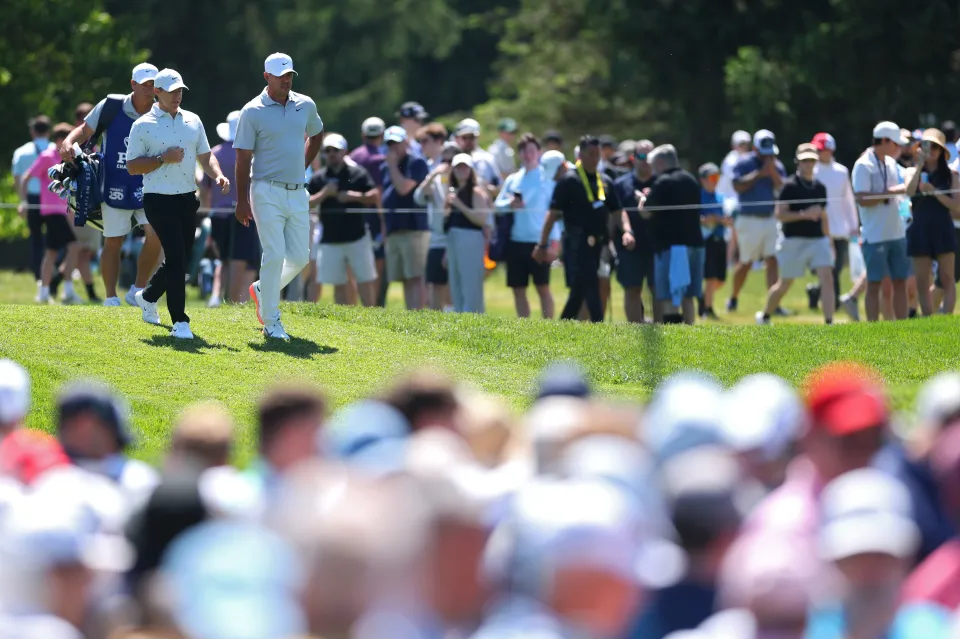 Koepka and McIlroy played together in a star pairing at Aronimink