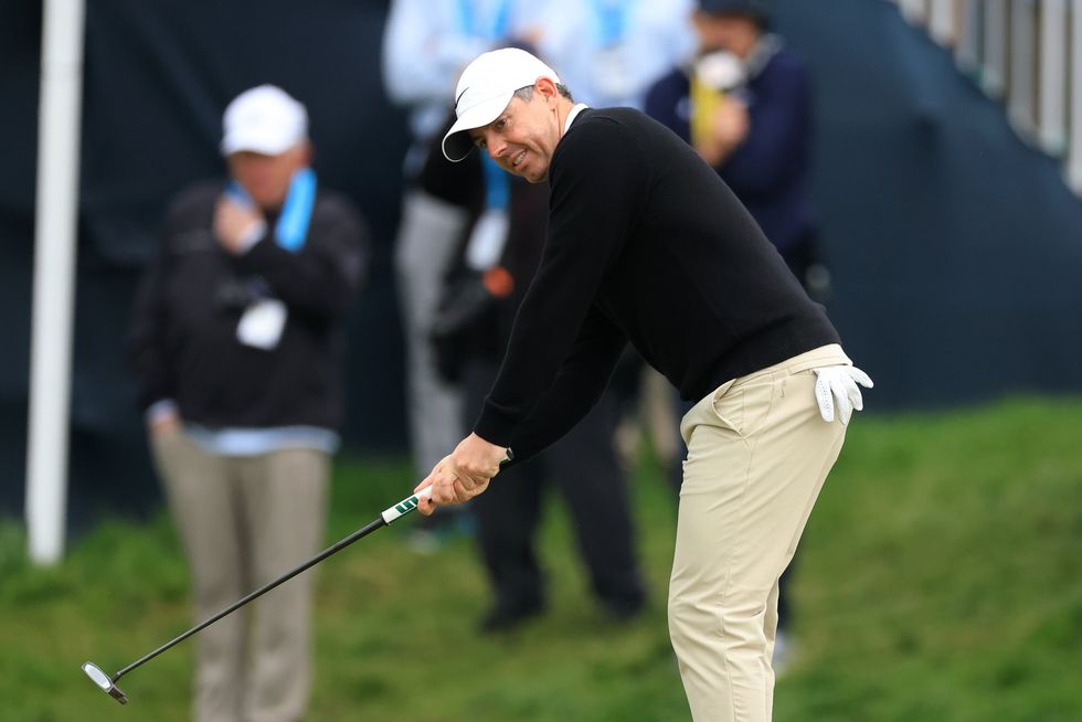 Rory McIlroy's PGA Championship got off to a tricky start on Thursday, with the golfer finding a tree with his first shot of the tournament