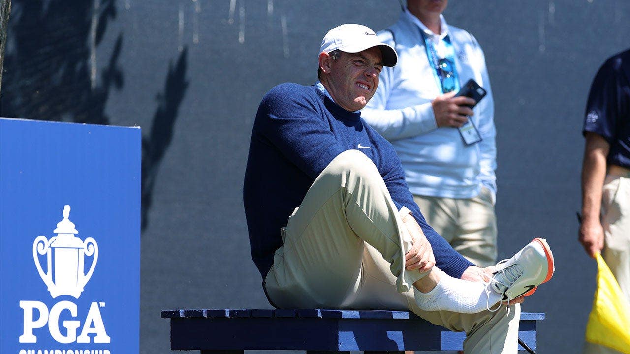 Rory McIlroy cuts PGA Championship practice round short after ripping toenail off amid nasty blister issues