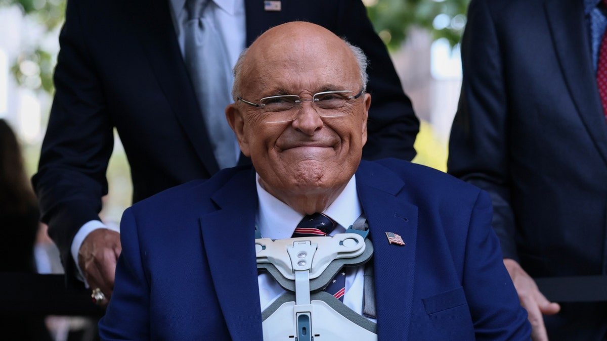 Rudy Giuliani attending 9/11 Commemoration Ceremony at National 9/11 Memorial and Museum in New York City