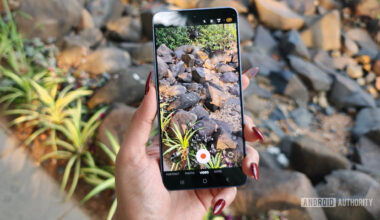 The camera app open and running on the Samsung Galaxy S26.