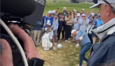 PGA Championship: Wyndham Clark nearly takes someone's head off ... and it wasn't his fault