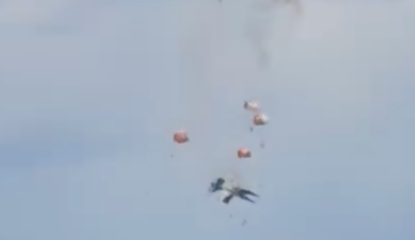 Fighter jets crash in midair during air show at Idaho Air Force base, crew eject safely: "A lot of luck involved"