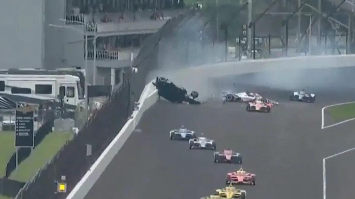 Indianapolis 500: Alexander Rossi and Pato O'Ward involved in huge practice crash