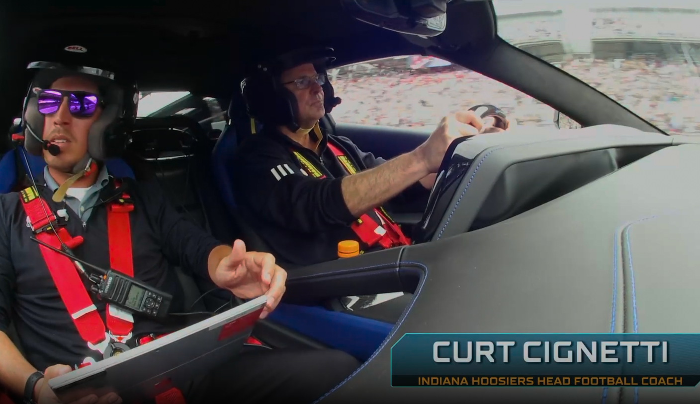 Indiana's Curt Cignetti Leads The Field As Indy 500 Honorary Pace Car Driver