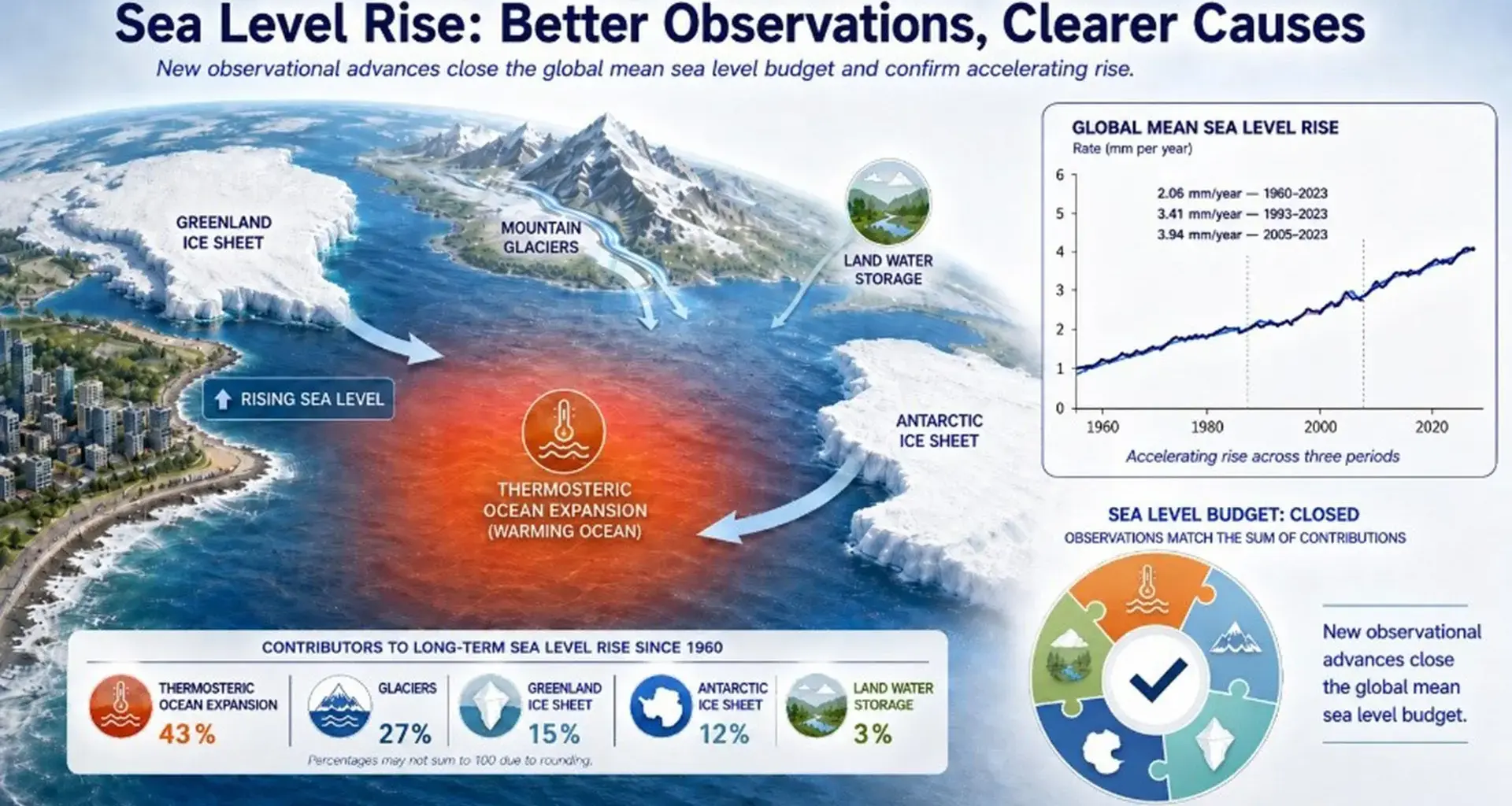 Sea level rise is speeding up and scientists now know exactly why