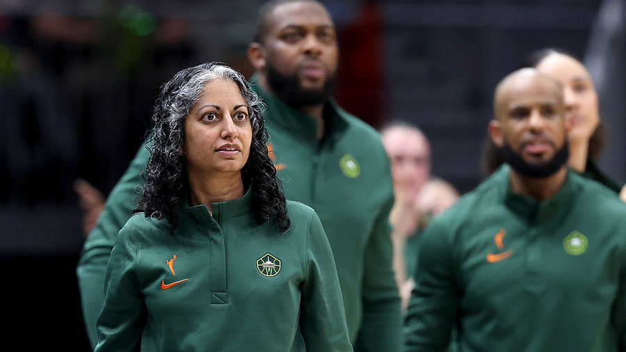 Seattle Storm coach Sonia Raman...