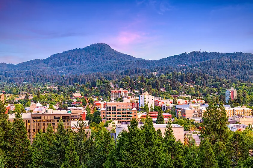 Eugene, Oregon, in the Willamette Valley
