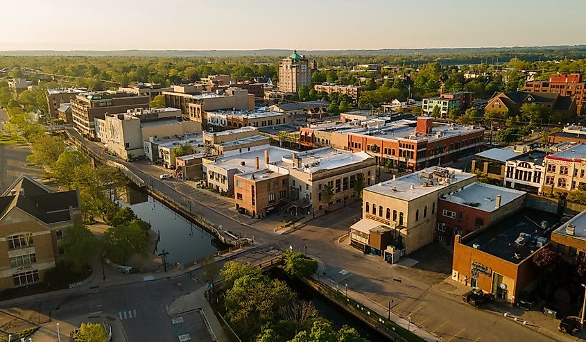 Downtown Traverse City, Michigan. 