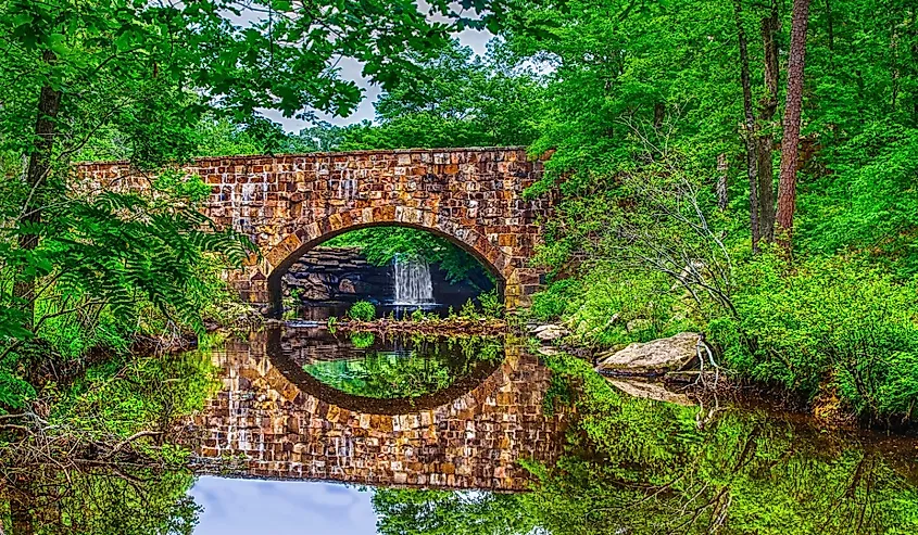 Davies Bridge in Petit Jean State Park near Russellville, Arkansas.