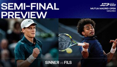 Jannik Sinner leads Arthur Fils 1-0 in their Lexus ATP Head2Head series.