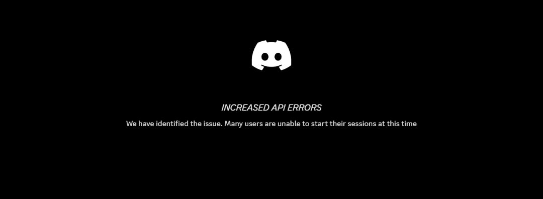 Discord outage error
