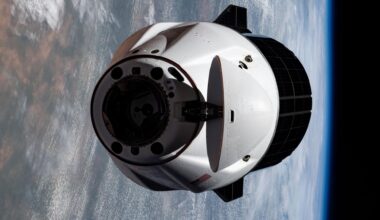 A SpaceX Dragon cargo spacecraft supporting NASA's SpaceX CRS-33 mission approaches the International Space Station on Aug. 25, 2025, for an automated docking to the Harmony module's forward port.