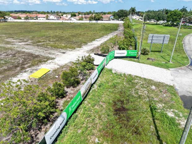 The site for a new Baptist Health hospital complex in Sunrise on Thursday, May 14, 2026. The new hospital complex will include an adjacent 25,000-square-foot medical office building for outpatient and specialty services. (Carline Jean/South Florida Sun Sentinel)