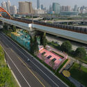 the Happy Spot under the Light Rail / VIASCAPE design - Exterior Photography, Beam