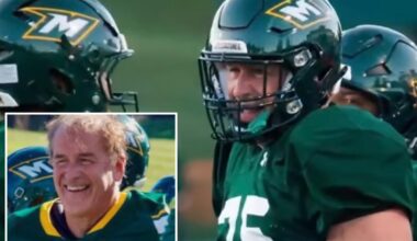 Maryland man, 60, who beat stage 4 cancer joins D-III college football team as freshman walk-on