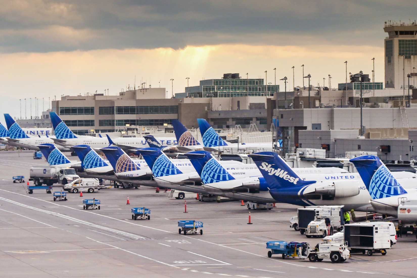 United Airlines Aircraft At Denver International Airport