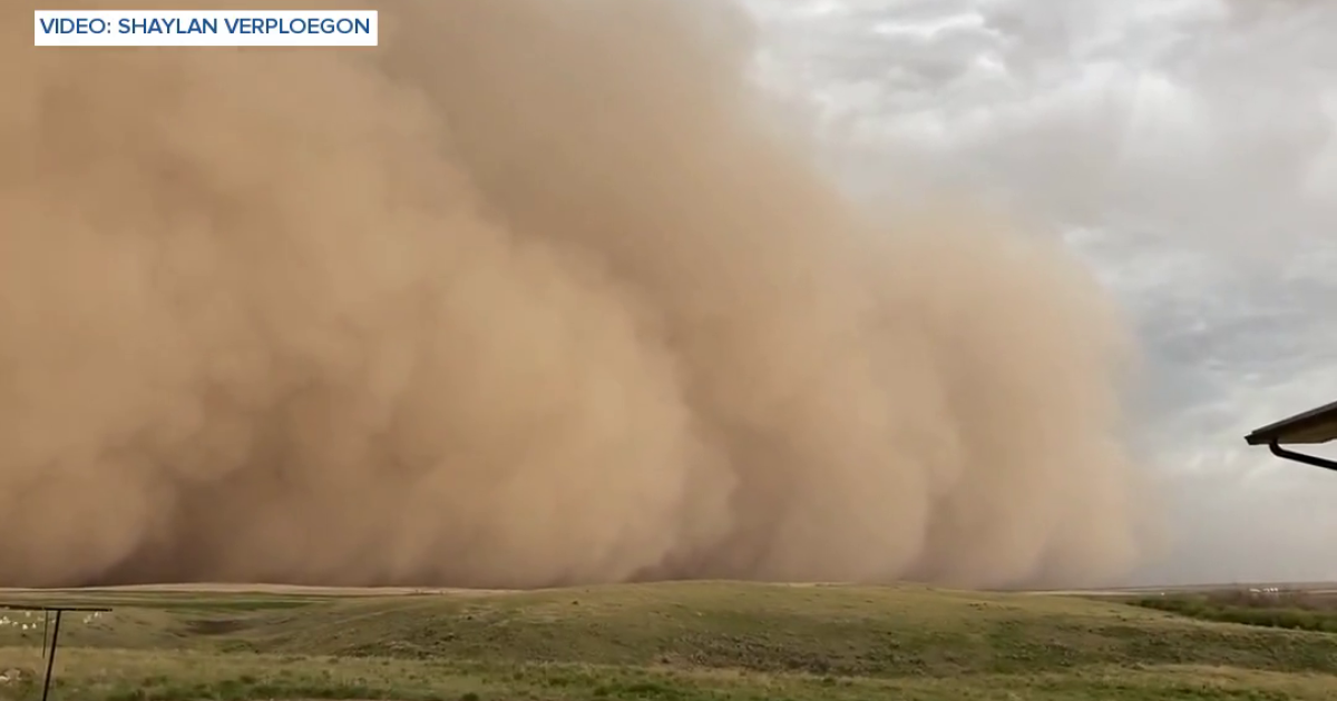 Fast-moving front kicks up walls of dust across the region