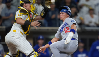 Dodgers score tie-breaking run in 9th inning off Miller, beat Padres 5-4