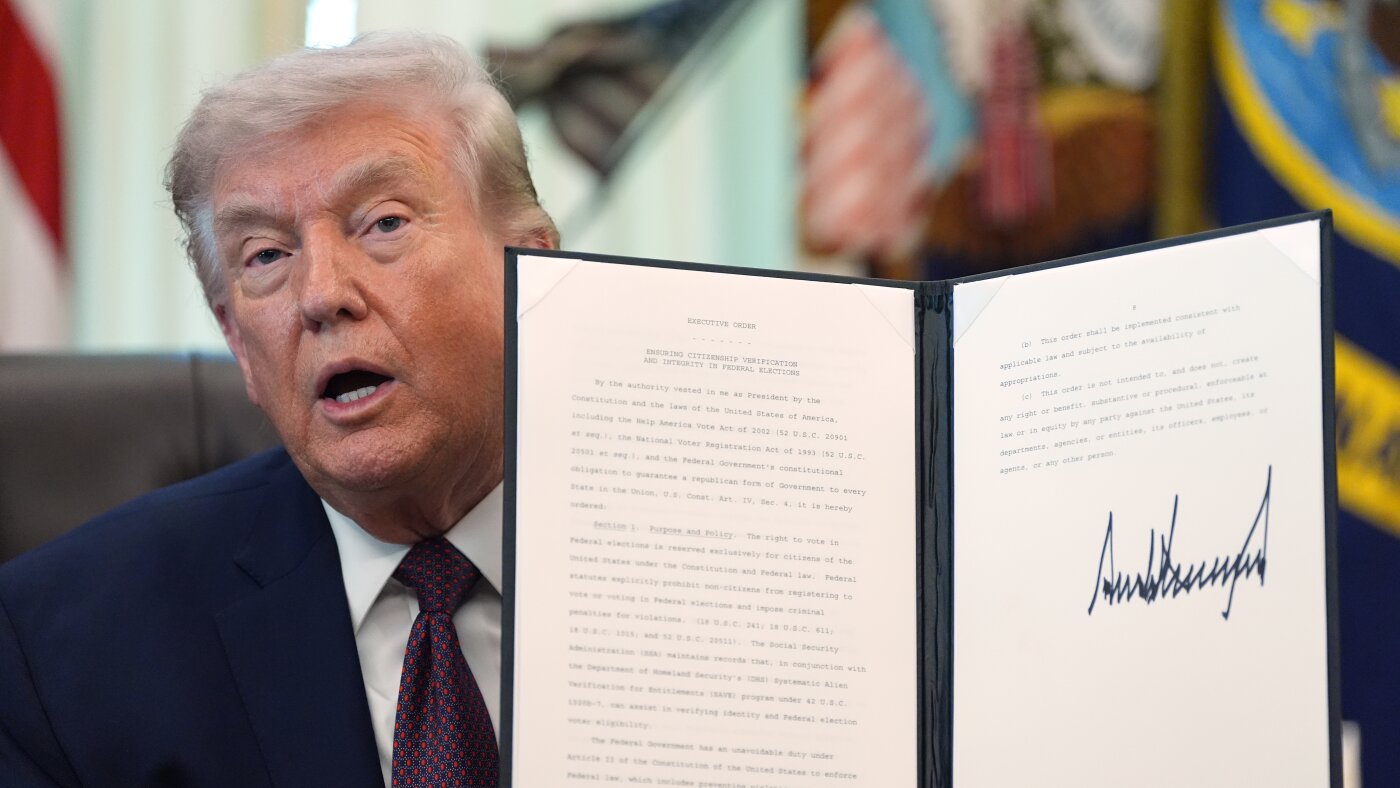 A judge declines to block Trump’s mail-in voting order : NPR