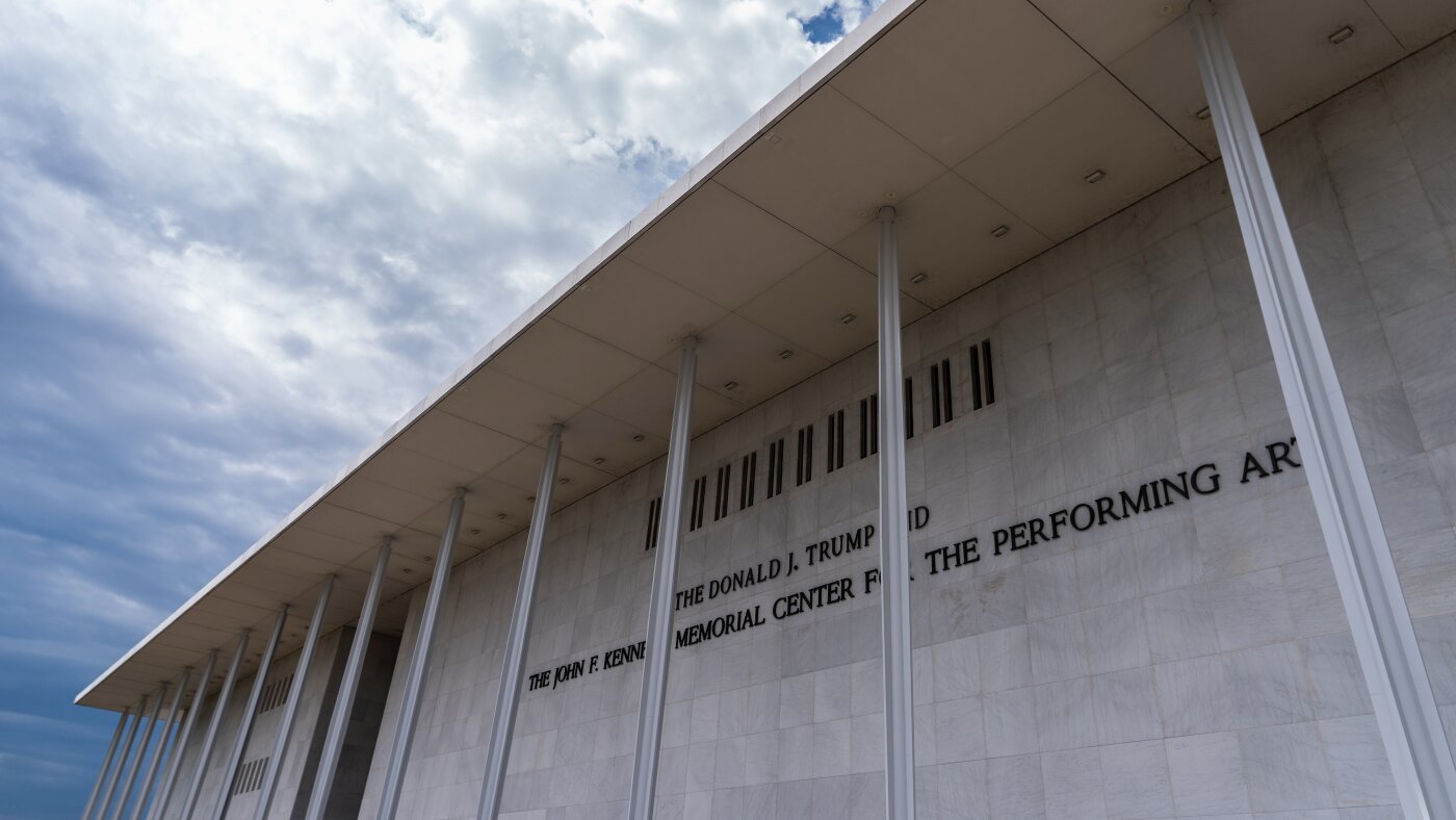 President Trump's name must come off of the Kennedy Center, judge rules : NPR