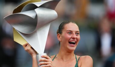Kostyuk of Ukraine beats Russian opponent Andreeva to win Madrid Open title