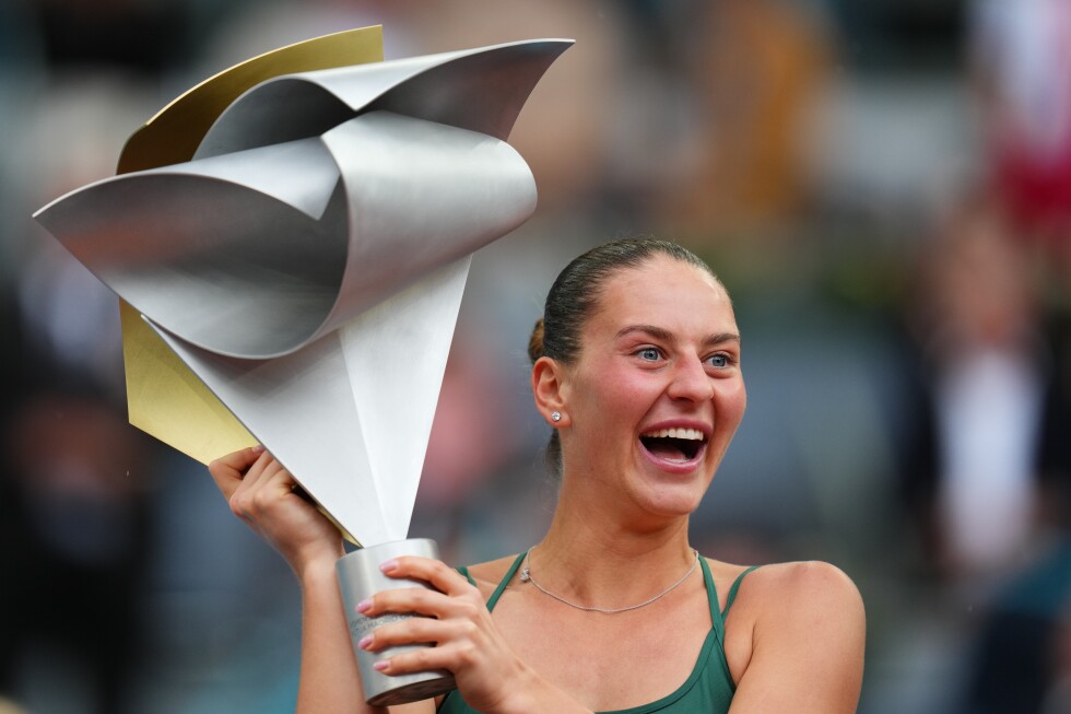 Kostyuk of Ukraine beats Russian opponent Andreeva to win Madrid Open title
