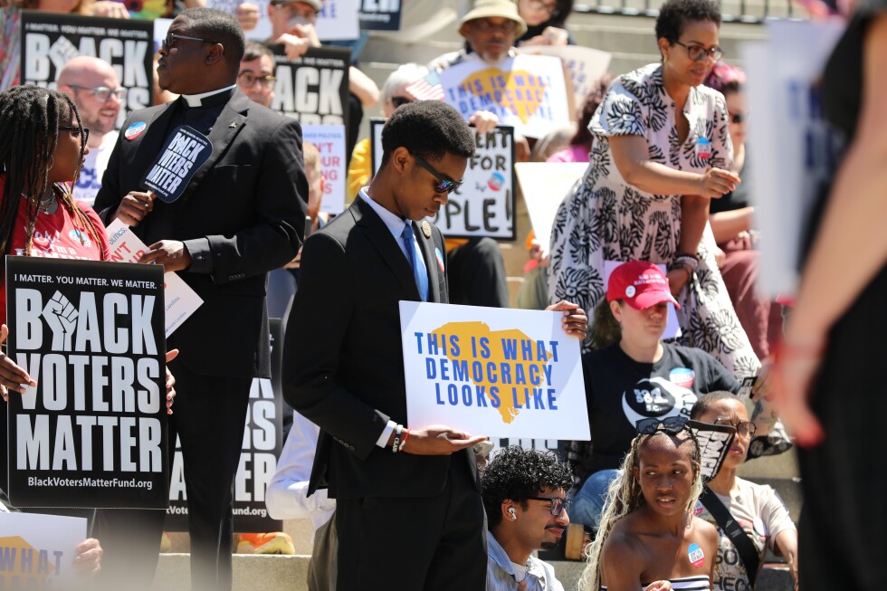 Civil rights leaders rally to defend Black political representation