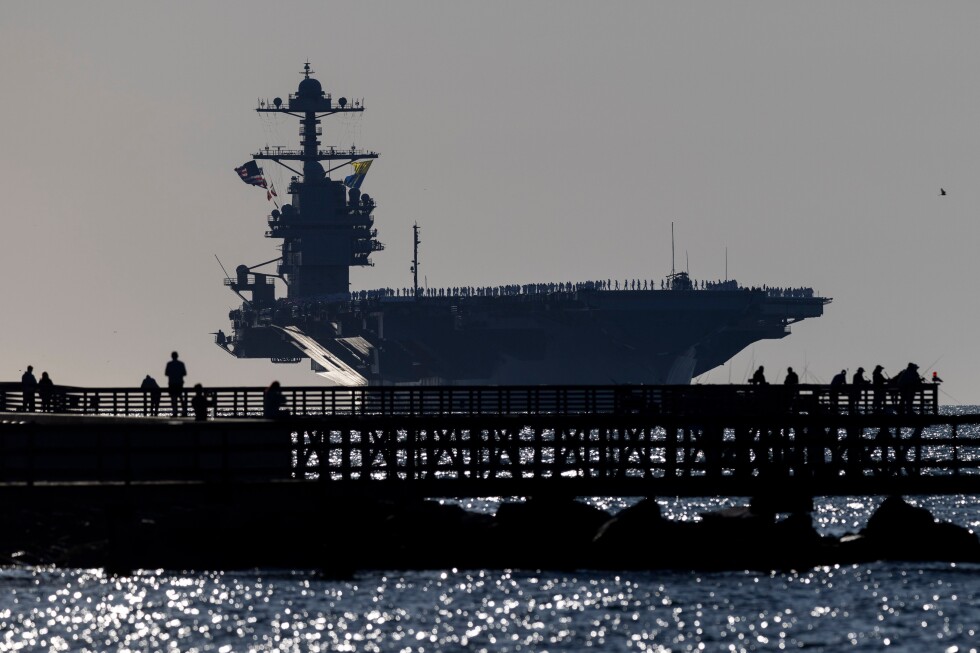 World's biggest aircraft carrier returns to the US after 11 months at sea