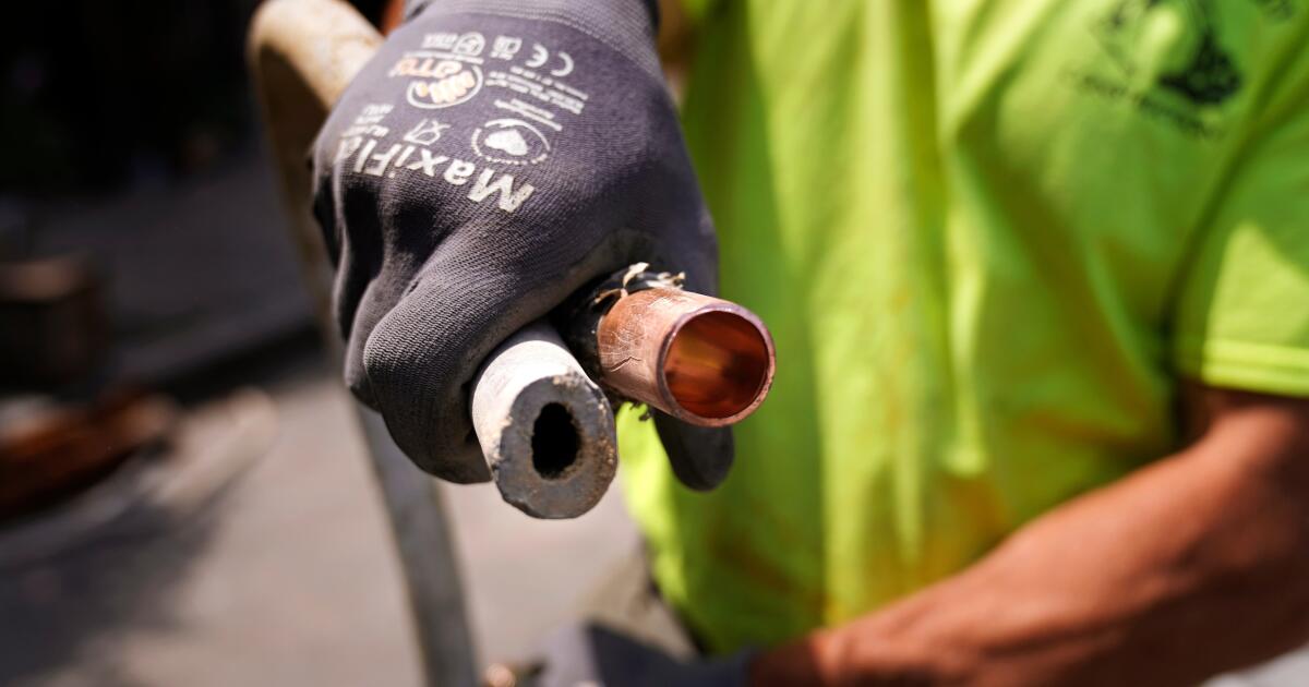 California gets $27.5 million to find and replace toxic lead pipes